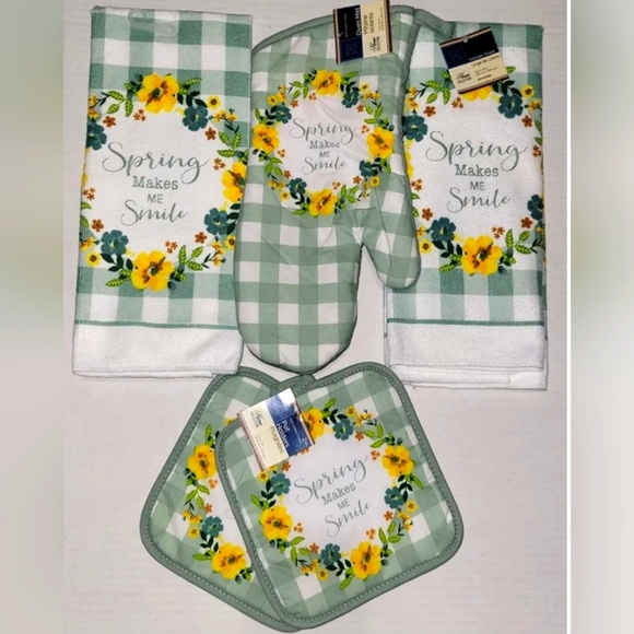 5 Piece Kitchen Set (Spring Makes Me Smile) - Picture 1 of 5